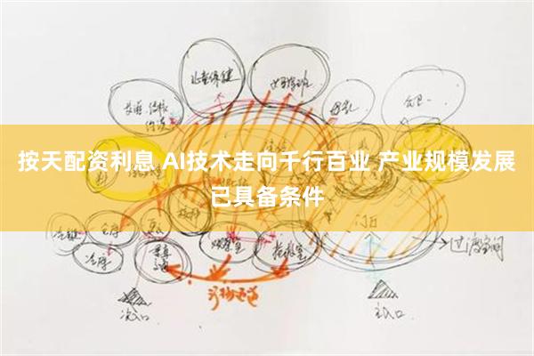 按天配资利息 AI技术走向千行百业 产业规模发展已具备条件