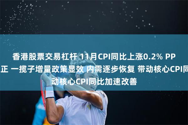 香港股票交易杠杆 11月CPI同比上涨0.2% PPI环比增速转正 一揽子增量政策显效 内需逐步恢复 带动核心CPI同比加速改善